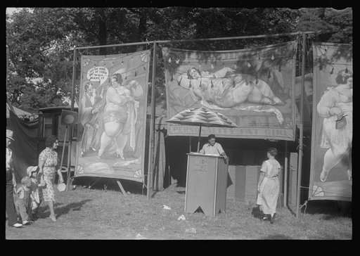 Sideshow, county fair, central Ohio