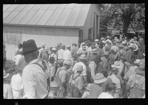 Farmers at public auction, central Ohio