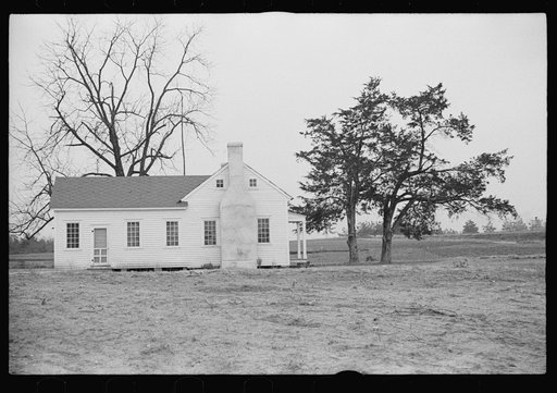 Resettlement-constructed homestead near Eatonton, Georgia. Briar Patch Project