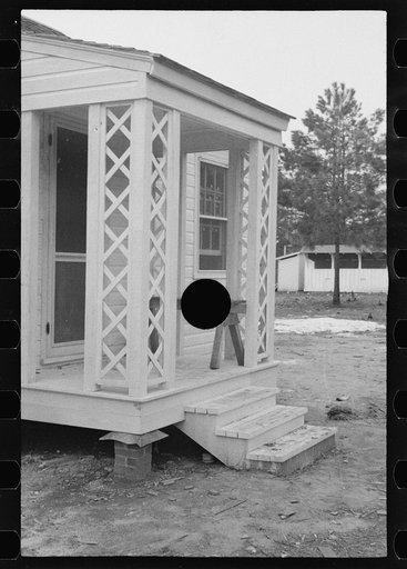 Untitled photo, possibly related to: Carpenter at work, Eatonton, Georgia. Briar Patch Project
