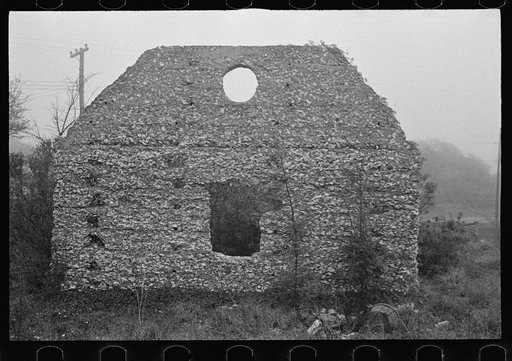 Tabby construction. Ruins of supposed Spanish mission, St. Marys, Georgia