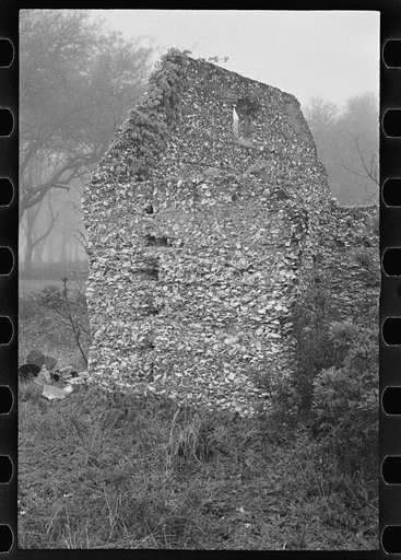 Tabby construction. Ruins of supposed Spanish mission, St. Marys, Georgia