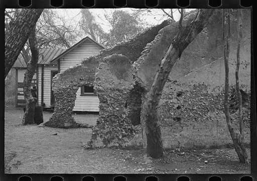Untitled photo, possibly related to: Ruins of supposed Spanish mission. Tabby construction. St. Marys, Georgia