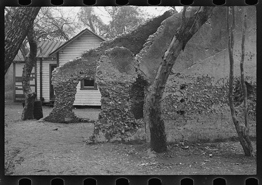 Untitled photo, possibly related to: Ruins of supposed Spanish mission. Tabby construction. St. Marys, Georgia