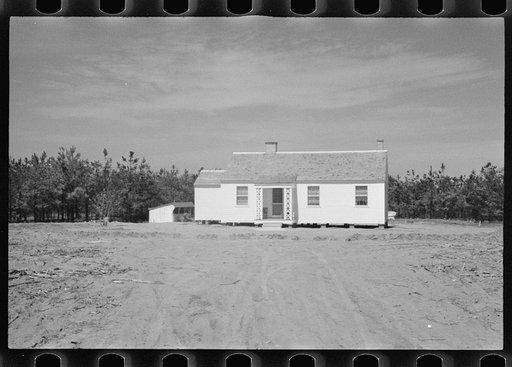 Untitled photo, possibly related to: Carpenter at work, Eatonton, Georgia. Briar Patch Project