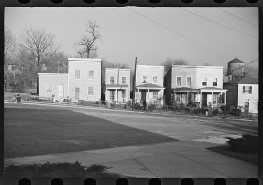 Untitled photo, possibly related to: Frame houses. Fredericksburg, Virginia