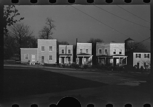Untitled photo, possibly related to: Frame houses. Fredericksburg, Virginia