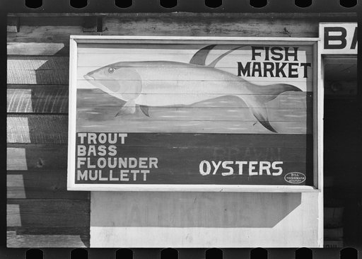 Untitled photo, possibly related to: Fruit sign. Beaufort, South Carolina