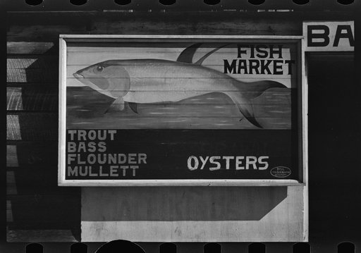 Untitled photo, possibly related to: Fruit sign. Beaufort, South Carolina
