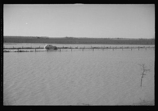 Untitled photo, possibly related to: The Bessie Levee augmented with sand bags during the 1937 flood near Tiptonville, Tennessee