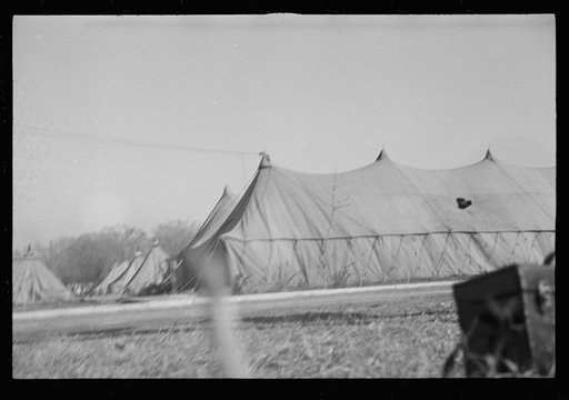 Untitled photo, possibly related to: Facilities for washing in the camp for white flood refugees at Forrest City, Arkansas