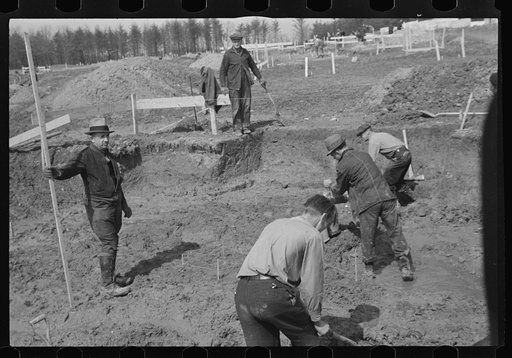 Untitled photo, possibly related to: Carpenter at the Greenbelt Project, Berwyn, Maryland