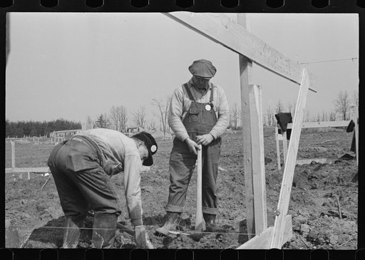 Untitled photo, possibly related to: Carpenter at the Greenbelt Project, Berwyn, Maryland