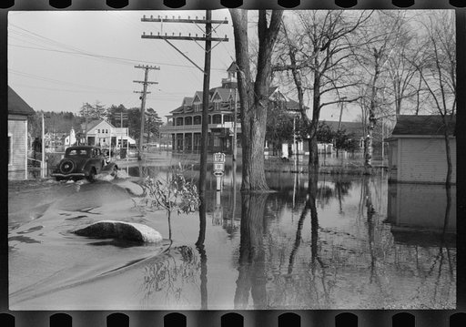 Sebago Lake flooding highway, Maine