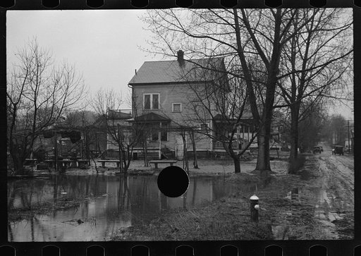 Untitled photo, possibly related to: Flood toll. Household debris to be destroyed by board of health. North Hatfield, Massachusetts