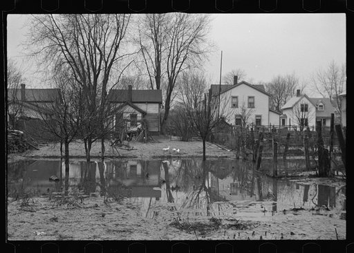 Untitled photo, possibly related to: Flood toll. Household debris to be destroyed by board of health. North Hatfield, Massachusetts