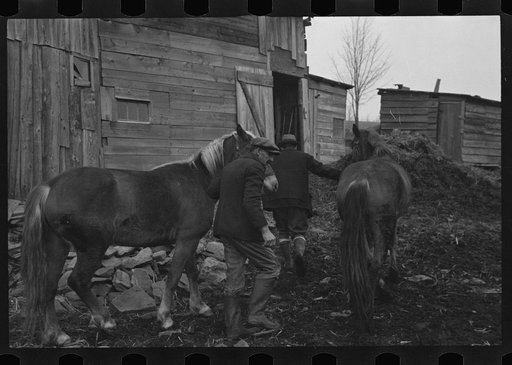 Untitled photo, possibly related to: Resettlement workers near Kingston, New York, Ulster County