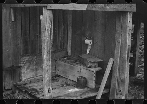 Privy on wildlife area near Ithaca, New York, Tompkins County