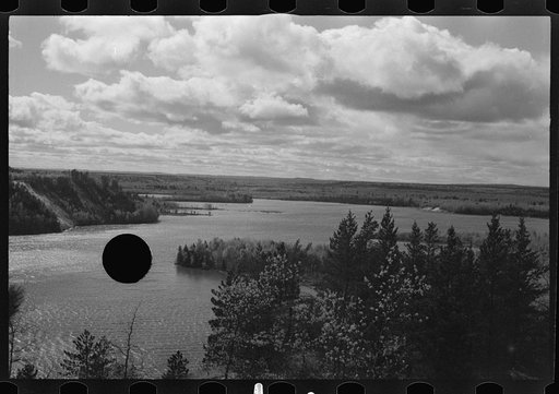 Untitled photo, possibly related to: Lonely cross and old rollway now abandoned, Au Sable River, Michigan