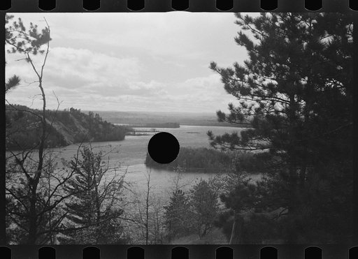 Untitled photo, possibly related to: Lonely cross and old rollway now abandoned, Au Sable River, Michigan