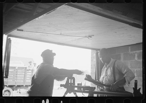 Untitled photo, possibly related to: Negro workers on Newport News Homesteads, Virginia
