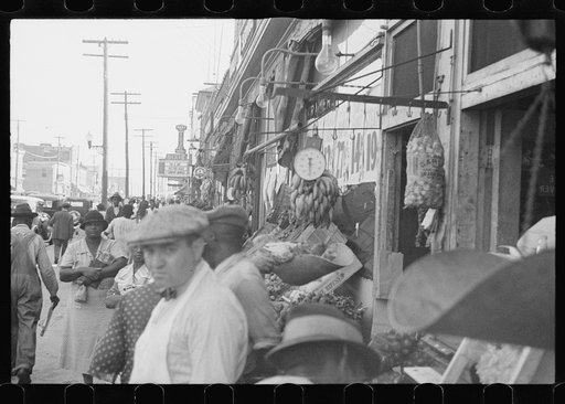 Untitled photo, possibly related to: Market in the Negro section, Newport News, Virginia