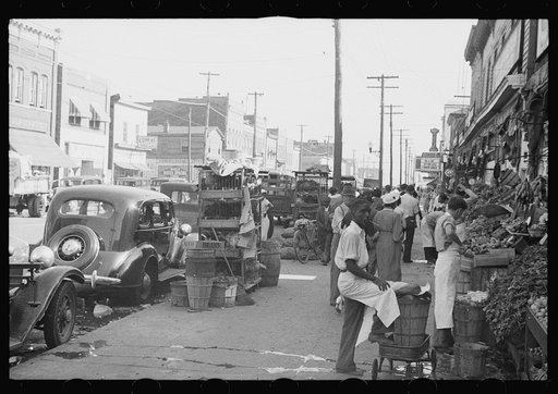 Untitled photo, possibly related to: Market in the Negro section, Newport News, Virginia