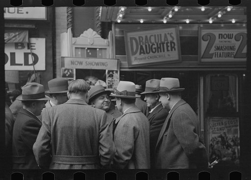 Untitled photo, possibly related to: Scene on 7th Avenue near 38th Street, New York City