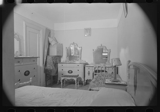 Untitled photo, possibly related to: Bedroom of Nathan Katz apartment, East 168th Street, Bronx, New York