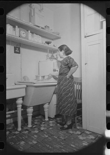 Untitled photo, possibly related to: Nathan Katz's apartment, East 168th Street, Bronx, New York. Mr. Nathan Katz is an accepted applicant to Jersey Homesteads