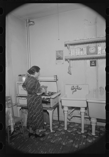 Untitled photo, possibly related to: Nathan Katz's apartment, East 168th Street, Bronx, New York. Mr. Nathan Katz is an accepted applicant to Jersey Homesteads
