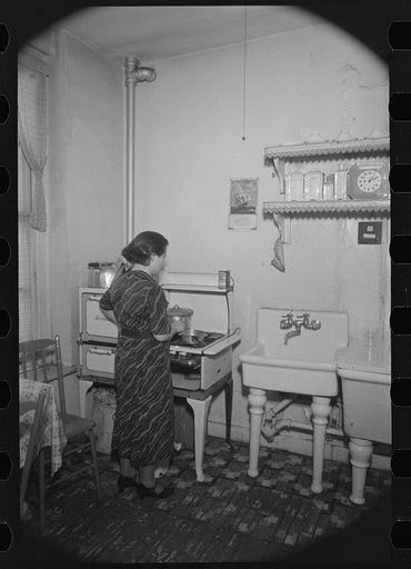 Untitled photo, possibly related to: Nathan Katz's apartment, East 168th Street, Bronx, New York. Mr. Nathan Katz is an accepted applicant to Jersey Homesteads