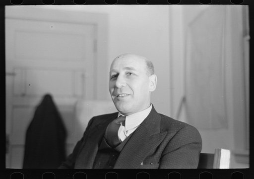 Untitled photo, possibly related to: Samuel J. Finkler, in charge of family selection for Jersey Homesteads, New Jersey