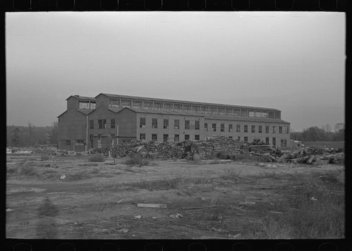 Untitled photo, possibly related to: This building will house the new canning industry to be put into operation in 1937 at Jersey Homesteads, Hightstown, New Jersey