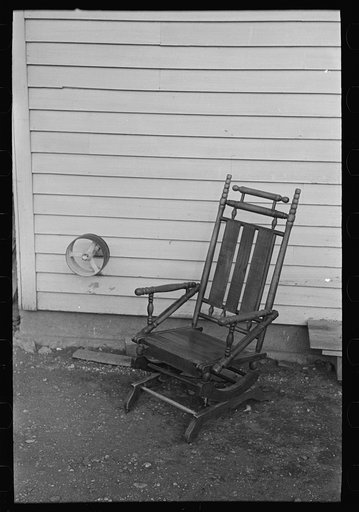 Untitled photo, possibly related to: Early American chair on farm of Fred Rowe, south of Estherville, Iowa