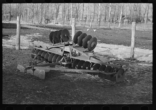 Discing machine, Emmet County, Iowa