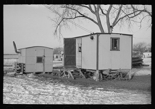 Shacks in "Shantytown," Spencer, Iowa