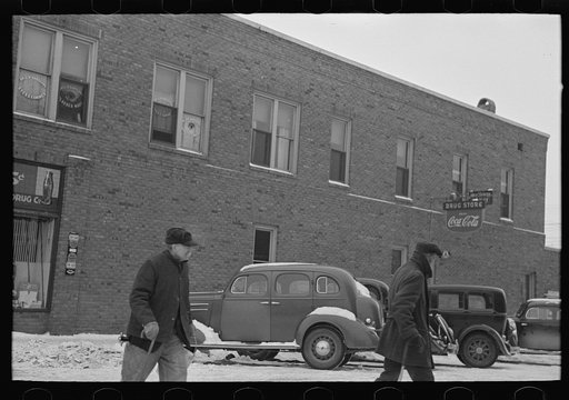 Untitled photo, possibly related to: Farmers in town, Estherville, Iowa