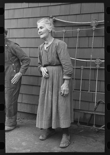 Untitled photo, possibly related to: Mrs. Andrew Ostermeyer, seventy-six years old, wife of homesteader, Woodbury County, Iowa