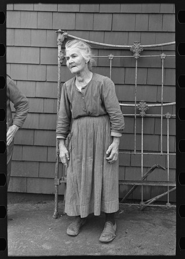 Mrs. Andrew Ostermeyer, seventy-six years old, wife of homesteader, Woodbury County, Iowa
