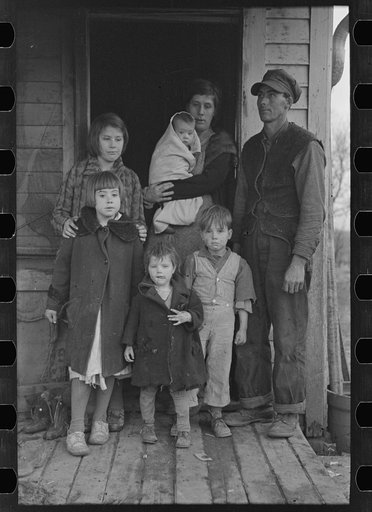Part of Alfred Atkinson family, a tenant farmer of eighty acres near Shannon City, Ringgold County, Iowa