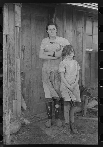 Two children of John Scott, a hired man living near Ringgold, Iowa