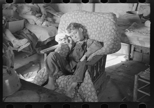 Untitled photo, possibly related to: One of John Scott's children recovering from a severe attack of pneumonia, Ringgold, Iowa