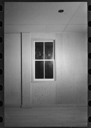 Untitled photo, possibly related to: Bedroom in the model house at Greendale, Wisconsin