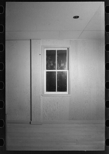 Untitled photo, possibly related to: Bedroom in the model house at Greendale, Wisconsin