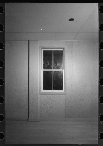 Untitled photo, possibly related to: Bedroom in the model house at Greendale, Wisconsin