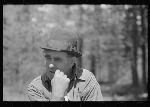 Untitled photo, possibly related to: Resident of Mansfield, Michigan, an abandoned mining town