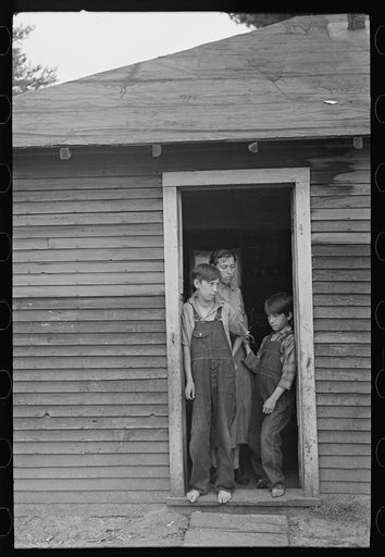 Children of John Mathews, near Black River Falls, Wiscconsin