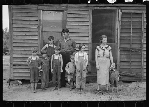 Untitled photo, possibly related to: The Earl Taylor family near Black River Falls, Wisconsin