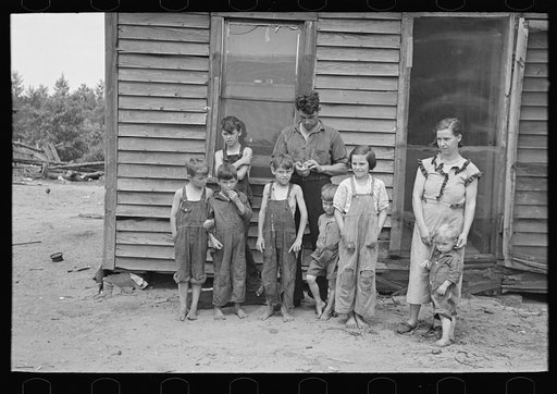The Earl Taylor family near Black River Falls, Wisconsin